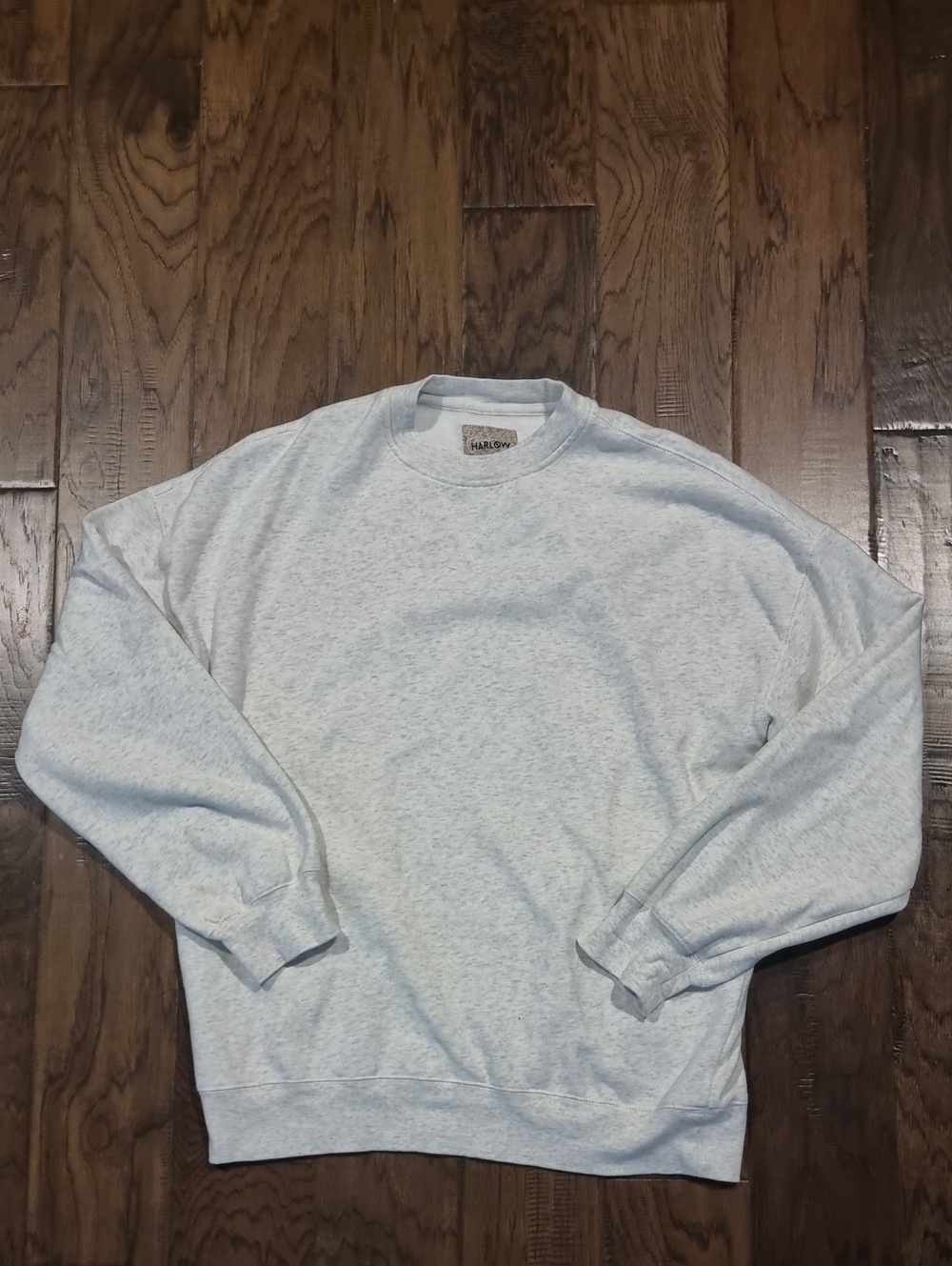 Harlow Women's Heather Light Gray Crewneck Sweatshirt